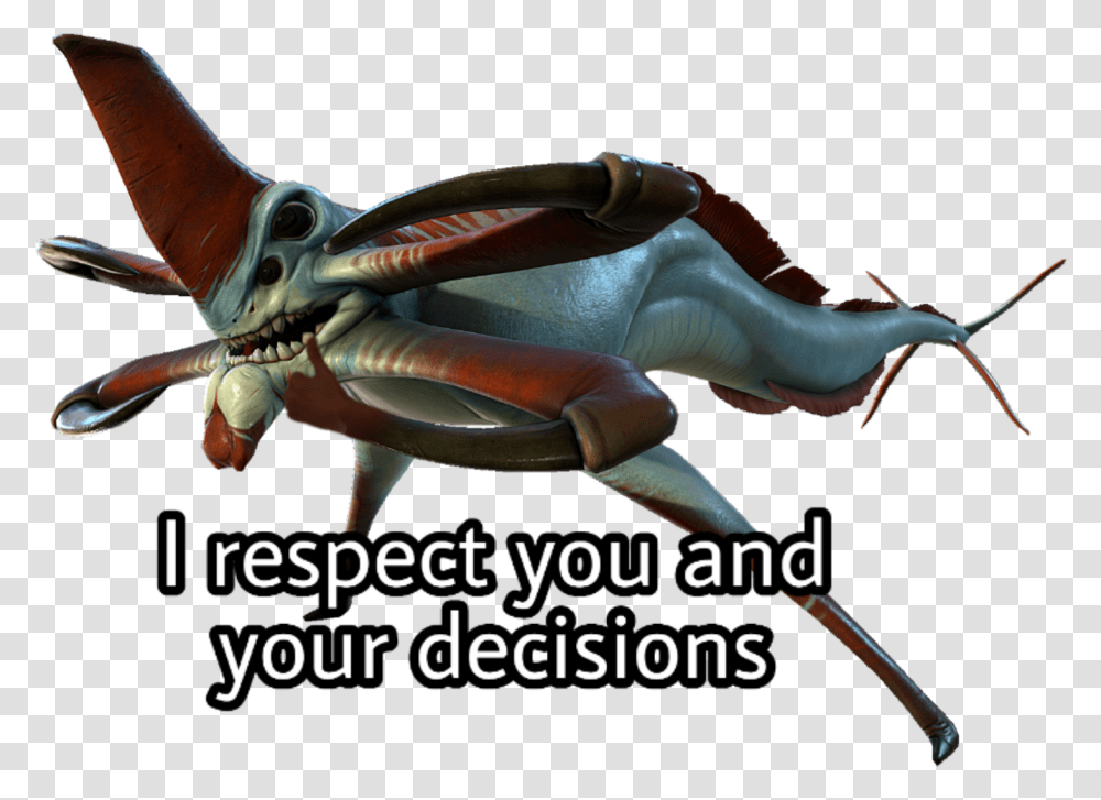 Subnautica Reaperleviathan Positive Happy Wholesome Who Reaper Leviathan Hd, Food, Animal, Sea Life, Seafood Transparent Png