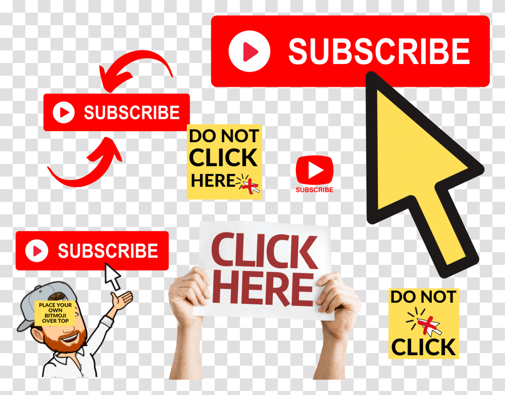 Subscribe Button To Your Youtube Videos You Tube Subscribe Botton, Person, Leisure Activities, Text, Advertisement Transparent Png