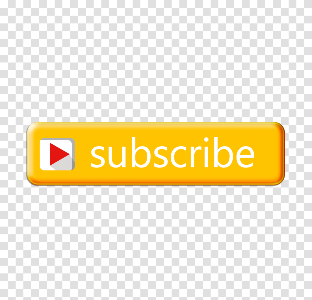 Subscribe Yellow Button Tranparent Image Download, Logo, Trademark Transparent Png