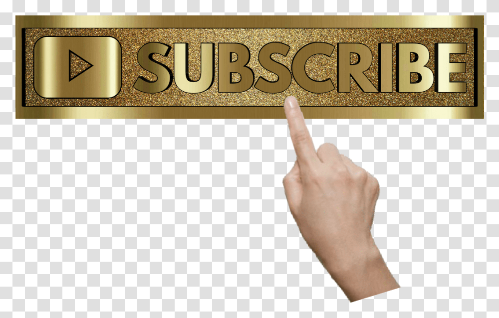 Subscribe Youtube Premium Gold Golden Lucianoballack Golden Subscribe, Person, Number Transparent Png