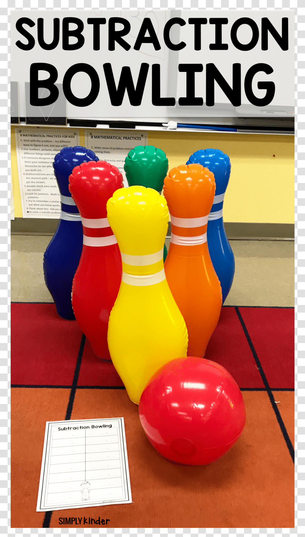 Subtraction Bowling Bowling Activity For Subtraction, Bowling Ball, Sport, Sports Transparent Png