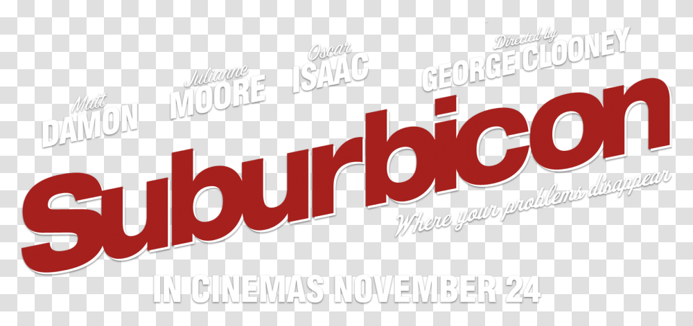 Suburbicon Suburbicon 2017 Logo, Alphabet, Word, Label Transparent Png
