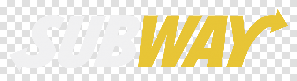Subway Logo Yellow And White, Number, Alphabet Transparent Png