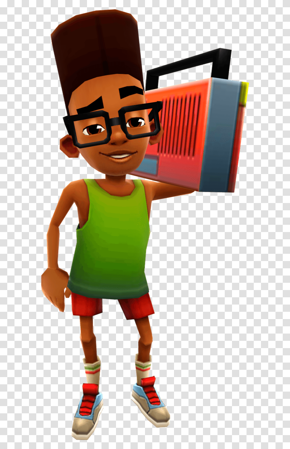 Subway Surfers Black Guy, Toy, Doll, Apparel Transparent Png