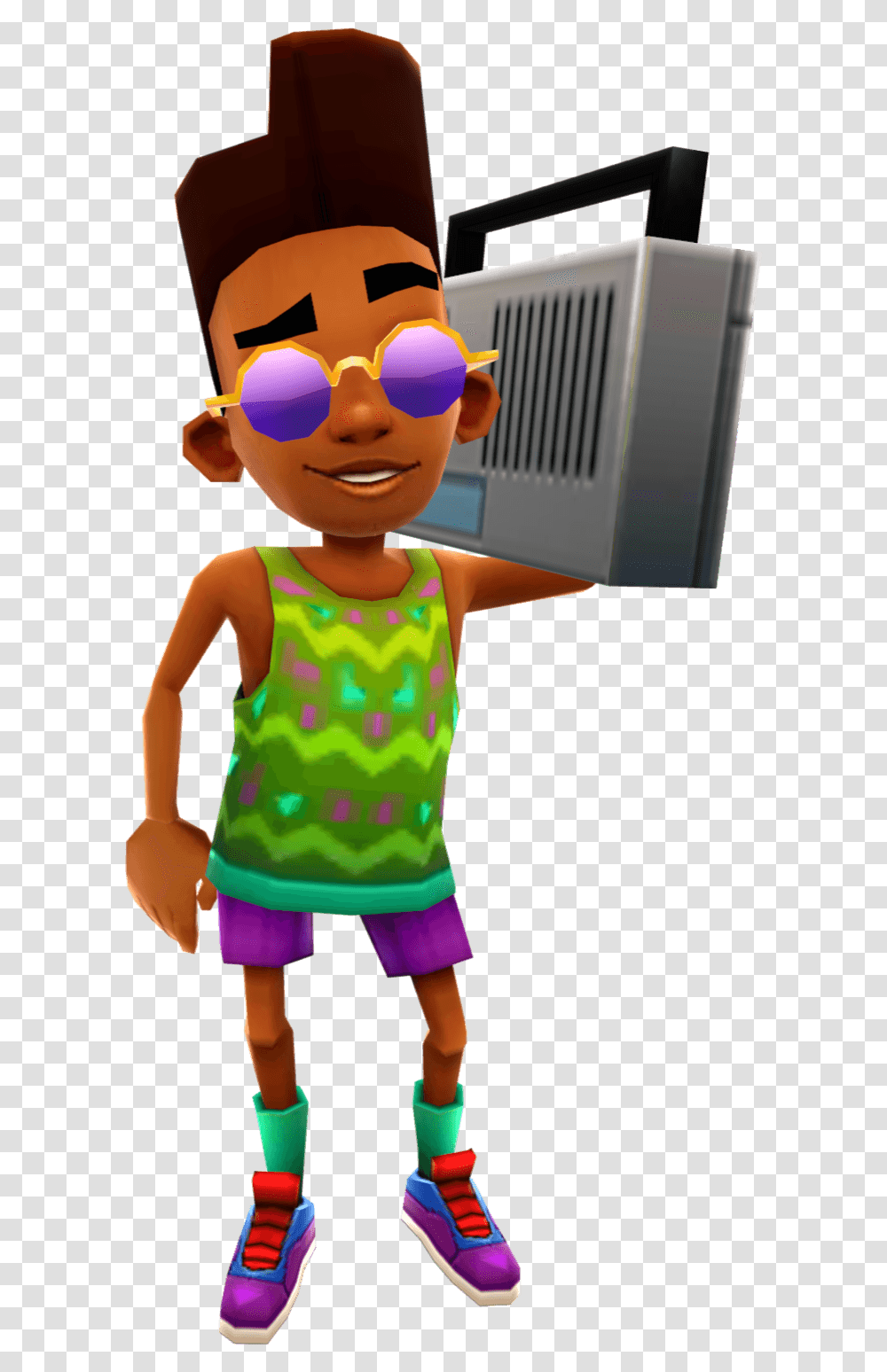 Subway Surfers Fresh Funk Outfit Clipart Download Fresh Subway Surfers, Person, Monitor, Screen Transparent Png