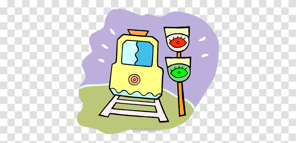 Subway Train With Traffic Signal Royalty Free Vector Clip Art, Security, Cowbell, Beverage Transparent Png