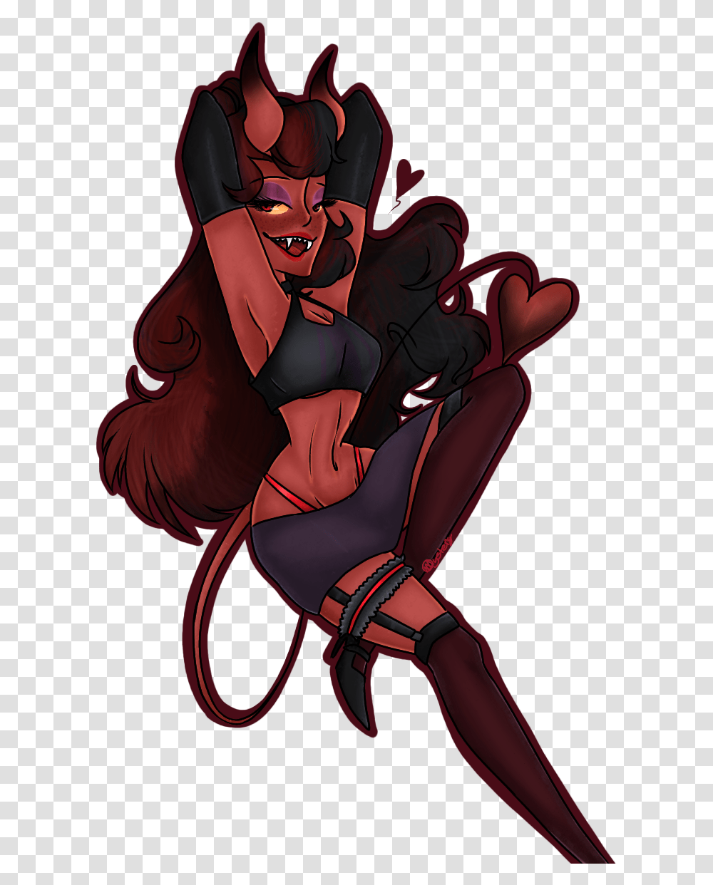 Succubus Demon, Clothing, Apparel, Art, Person Transparent Png