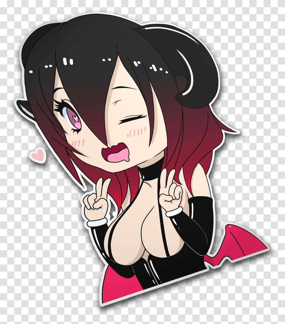 Succubus Queen Chibi Cartoon, Comics, Book, Hand, Manga Transparent Png