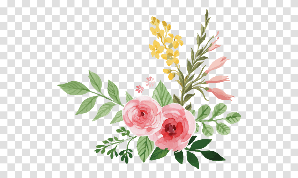 Succulent Clipart Bouquet Watercolor Flowers Background, Plant, Blossom, Rose, Petal Transparent Png