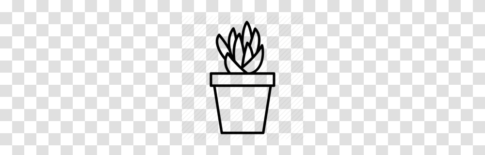 Succulents Clipart, Stencil Transparent Png