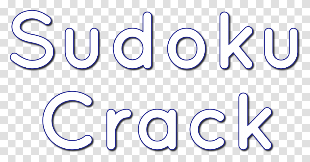 Sudoku Crack Calligraphy, Text, Alphabet, Number, Symbol Transparent Png