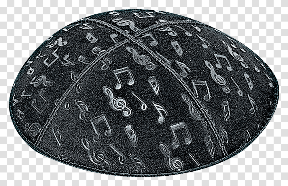 Suede Embossed Musical Notes Kippot Toque, Clothing, Apparel, Rug, Money Transparent Png