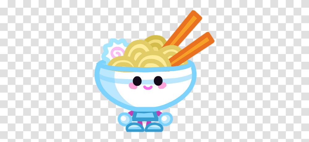 Suey The Bashful Bowlhead Holding Chopsticks, Food, Fries, Pasta, Snack Transparent Png