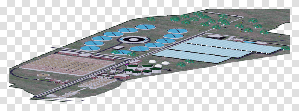 Suez Okhla Sewage Treatment Plant Stp, Airport, Airfield, Runway, Rug Transparent Png