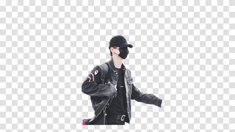 Suga Uploaded By Yeon Eun Leather Jacket, Clothing, Person, Coat, Long Sleeve Transparent Png