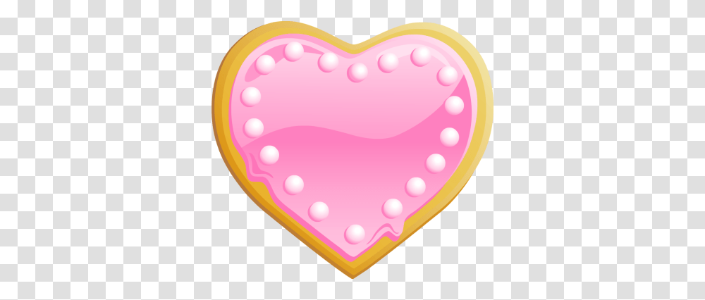 Sugar Cookie Clipart, Sweets, Food, Confectionery, Heart Transparent Png