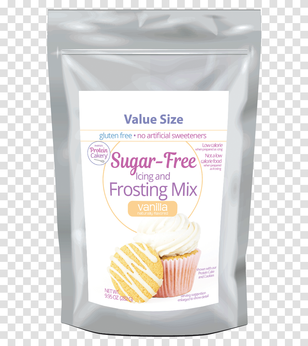 Sugar Free Frosting Mix Frosting Mix, Cream, Dessert, Food, Creme Transparent Png