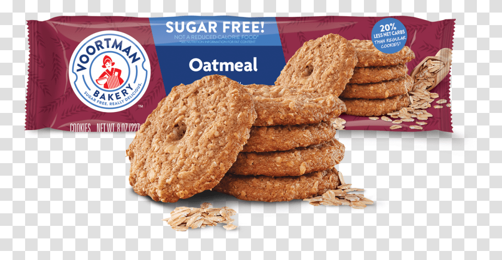 Sugar Free Oatmeal Voortman Sugar Free Oatmeal Cookies, Bread, Food, Cracker, Sweets Transparent Png