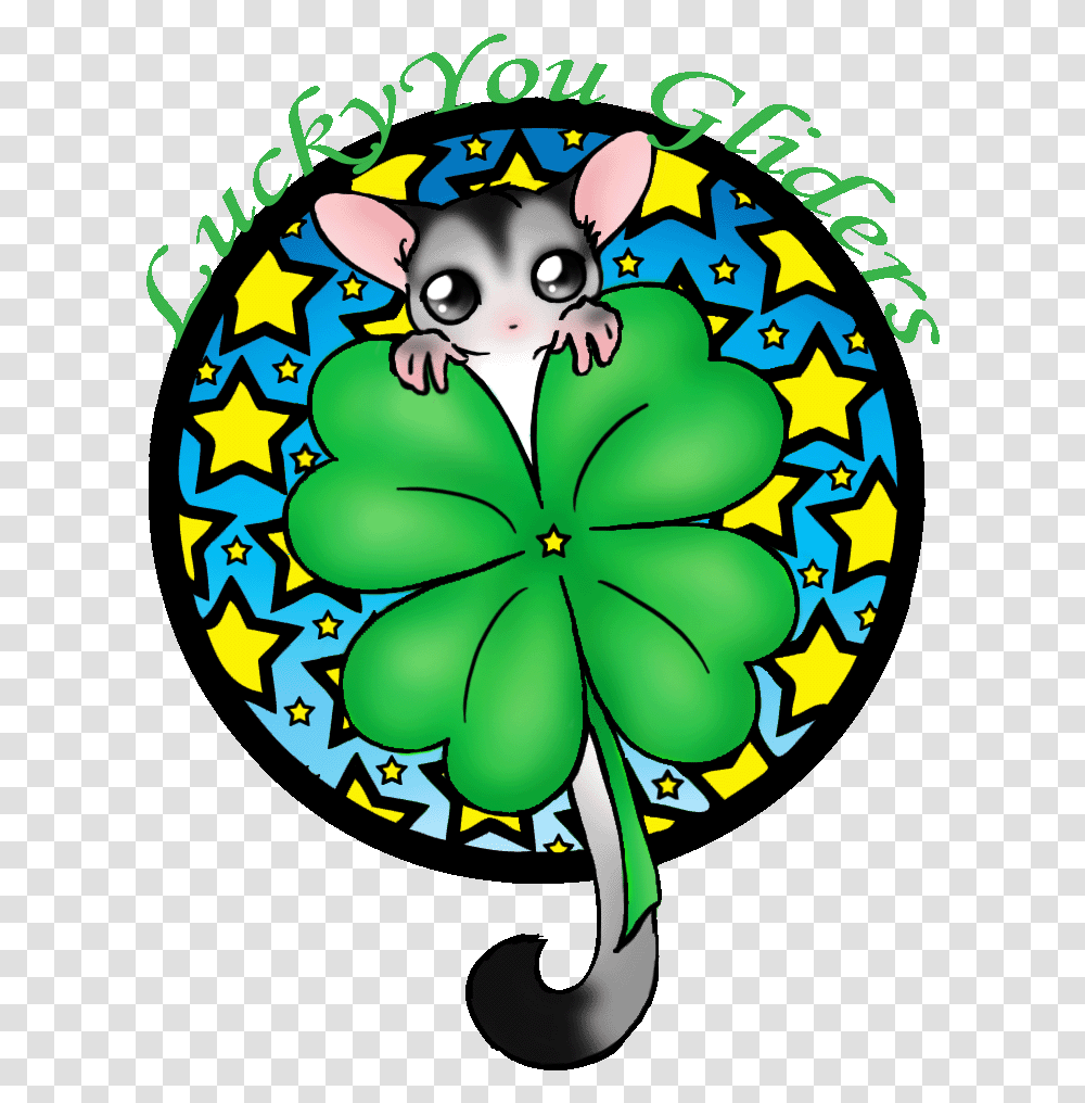Sugar Glider Clipart Beautiful, Stained Glass, Pattern, Plant Transparent Png