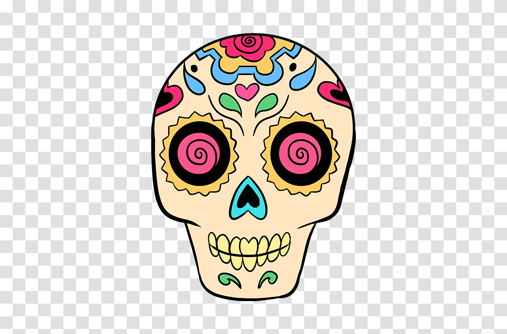 Sugar Skull Clipart Basic, Light, Mask, Drawing Transparent Png