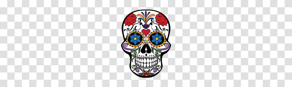 Sugar Skull Day Of The Dead Clip Art Illustrations Creative, Floral Design, Pattern, Doodle Transparent Png