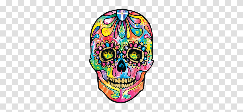 Sugar Skull Day Of The Dead Heat Transfers T Shirt Transfers, Doodle, Drawing Transparent Png