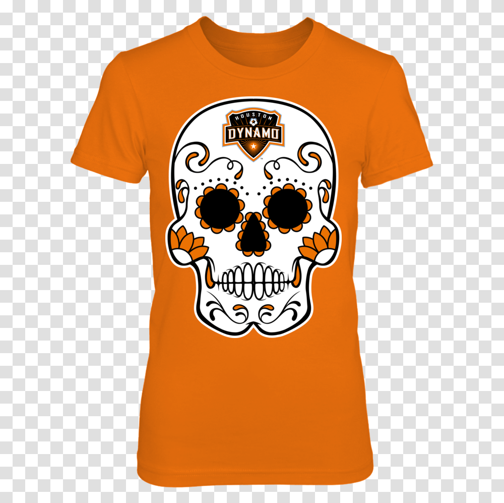 Sugar Skull Houston Dynamo Shirt Georgia Bulldog Sugar Skull, Apparel, T-Shirt Transparent Png