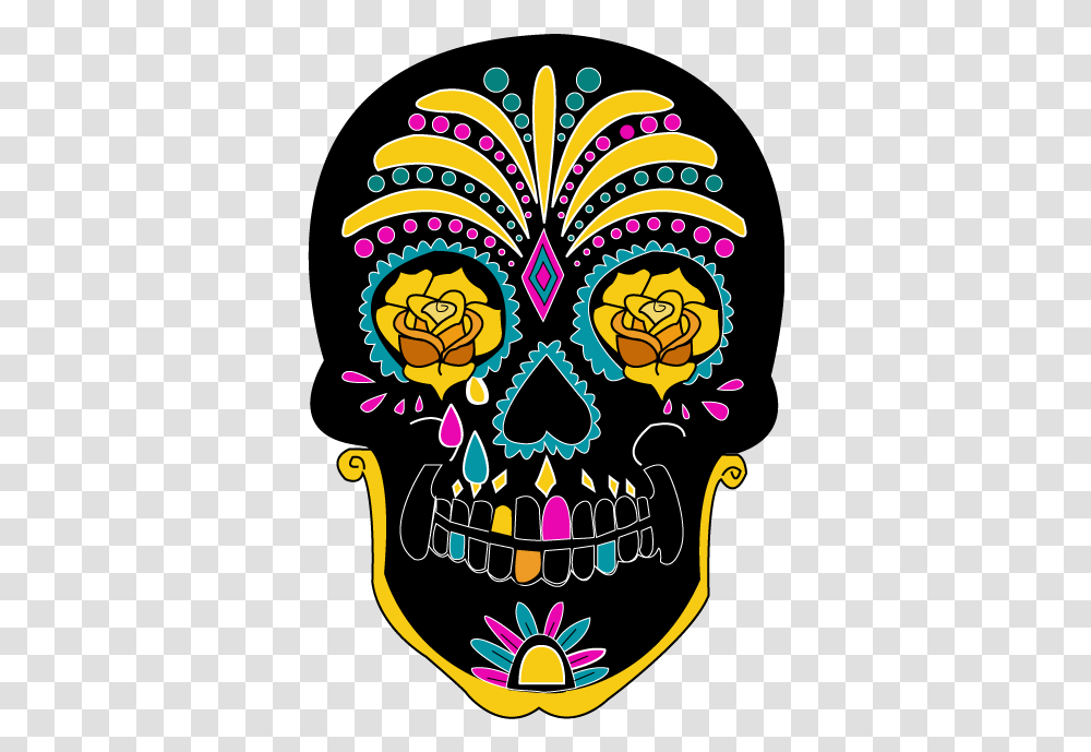 Sugar Skull No Background Image Calaveras Colores En, Graphics, Art, Doodle, Drawing Transparent Png