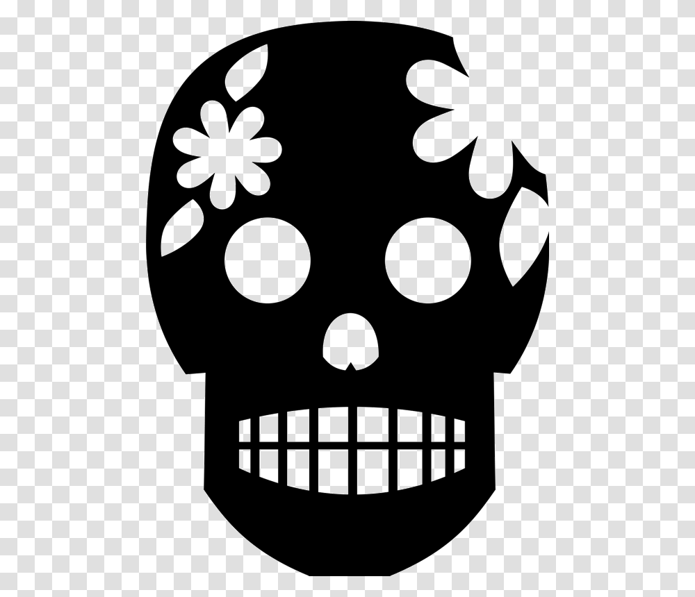 Sugar Skull Rubber Stamp, Stencil, Performer, Leisure Activities, Lamp Transparent Png