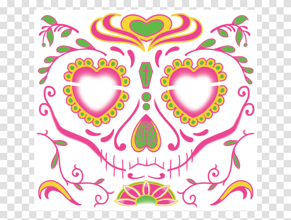 Sugar Woman Face Tattoo Original Imagenes En Dia De La Mujer, Pattern, Paisley, Floral Design Transparent Png