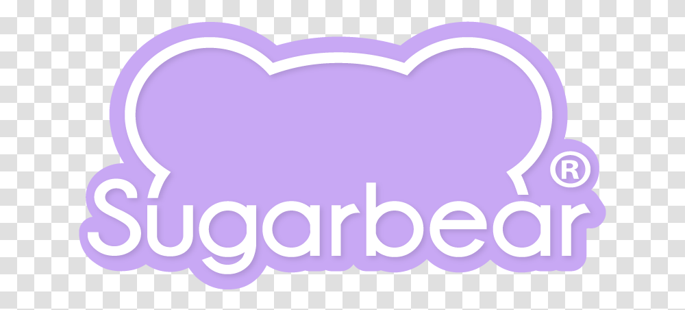 Sugarbear Heart, Pillow, Cushion, Purple Transparent Png