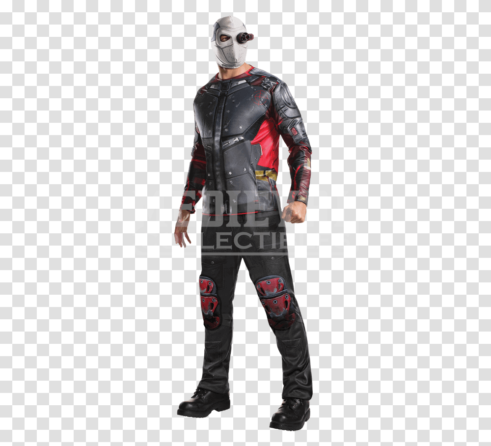 Suicide Squad Deadshot Costume Deadshot Suicide Squad Costume, Person, Sleeve, Overcoat Transparent Png