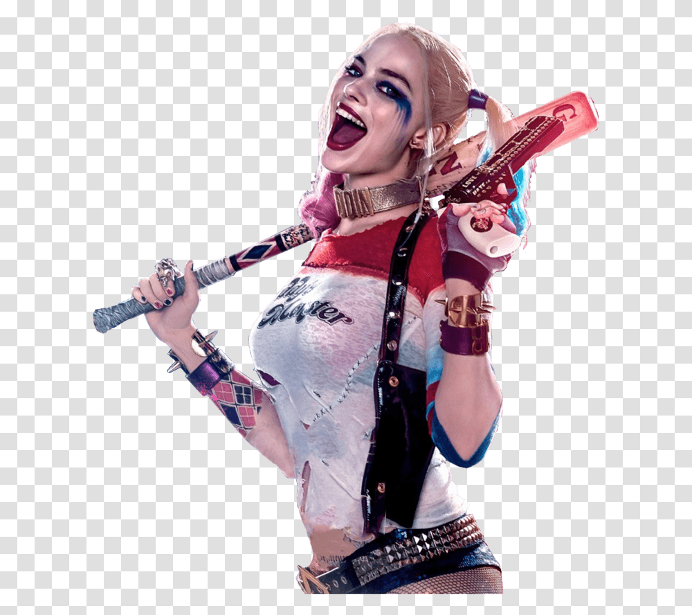 Suicide Squad Harley Quinn Sideview Harley Quinn, Person, Costume, Leisure Activities, Performer Transparent Png