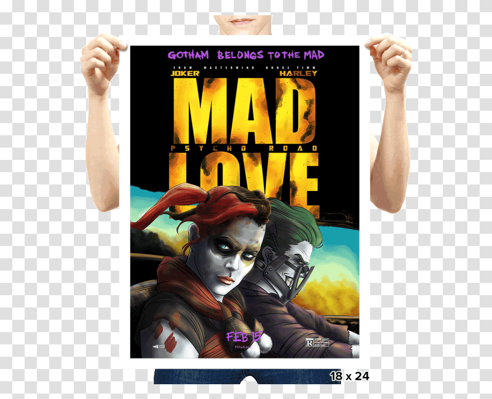 Suicide Squad Joker Joker Mad Love Poster, Person, Human, Advertisement, Book Transparent Png