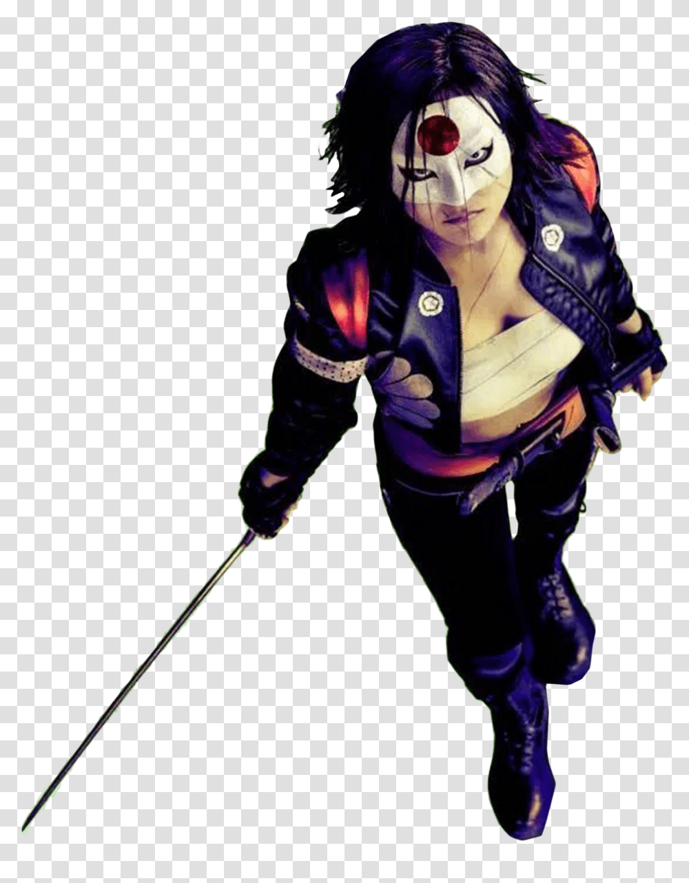 Suicide Squad Katana, Costume, Person, Performer, Outdoors Transparent Png