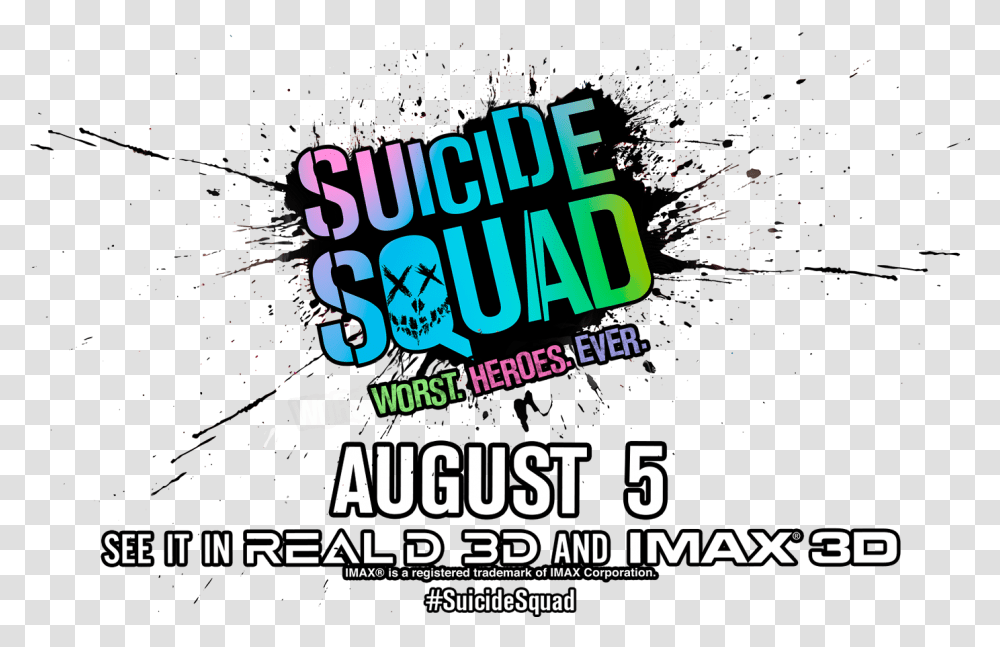 Suicide Squad Movie Logo Graphic Design, Poster, Advertisement, Flyer, Paper Transparent Png