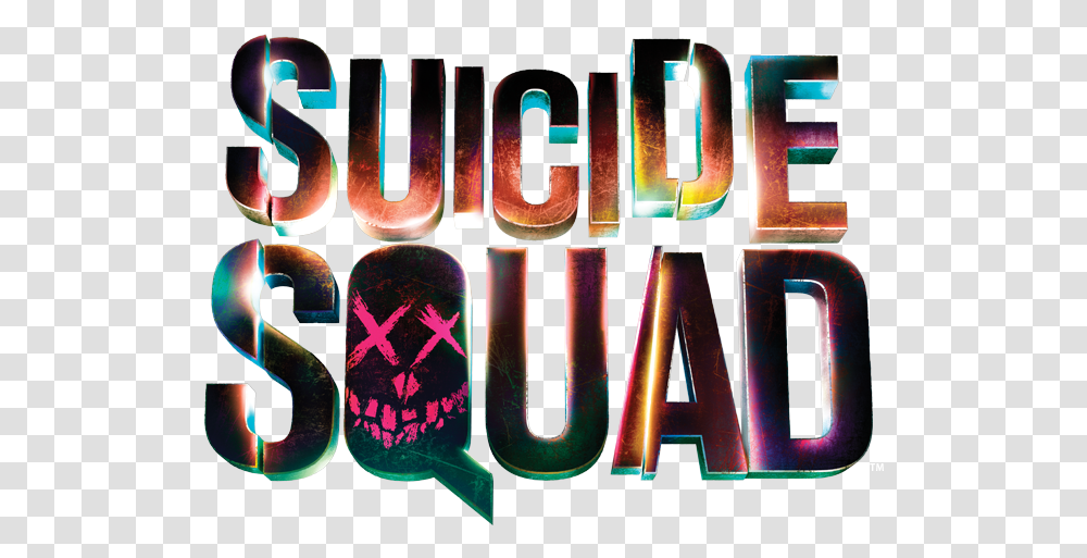 Suicide Squad Title 8 Image Suicide Squad Logo, Alphabet, Text, Neon, Light Transparent Png