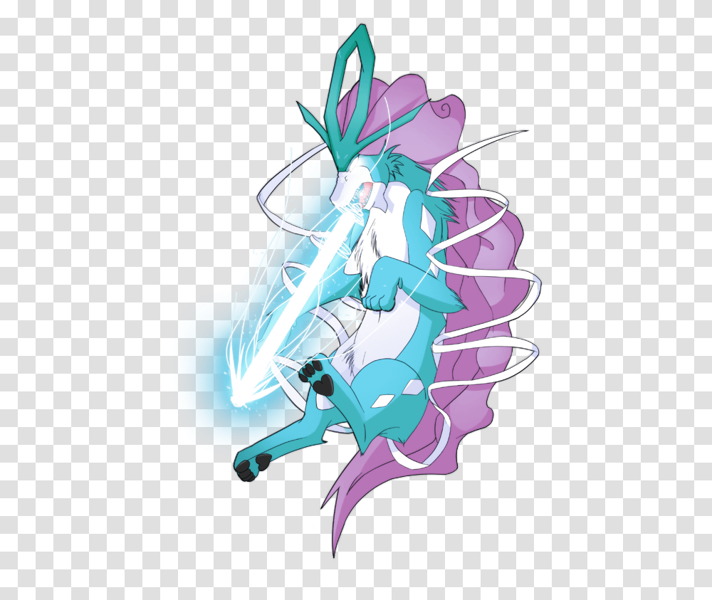 Suicune Image With No Background Fictional Character, Graphics, Art, Purple, Clothing Transparent Png