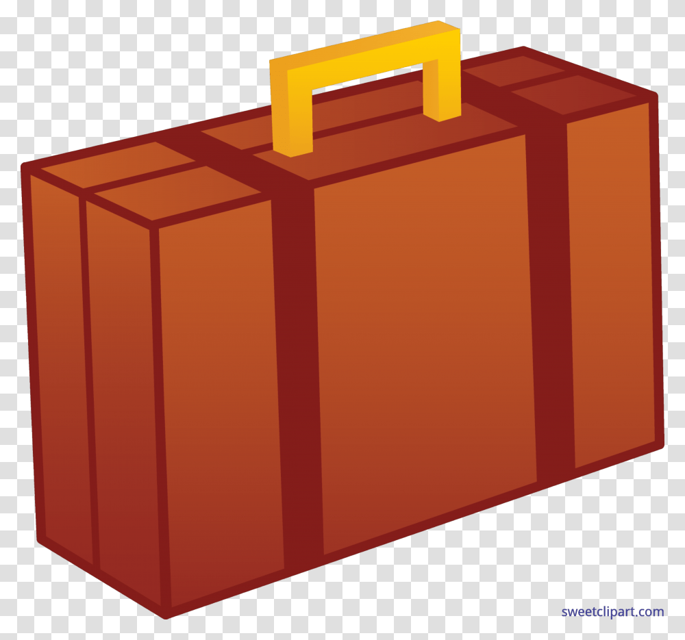 Suitcase Brown Clip Art, Briefcase, Bag, Luggage, Mailbox Transparent Png