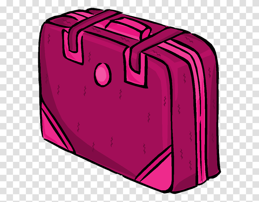 Suitcase Case Travel Pink Luggage Bag Journey Bud Not Buddy New Suitcase, Mailbox, Letterbox, Toaster, Appliance Transparent Png