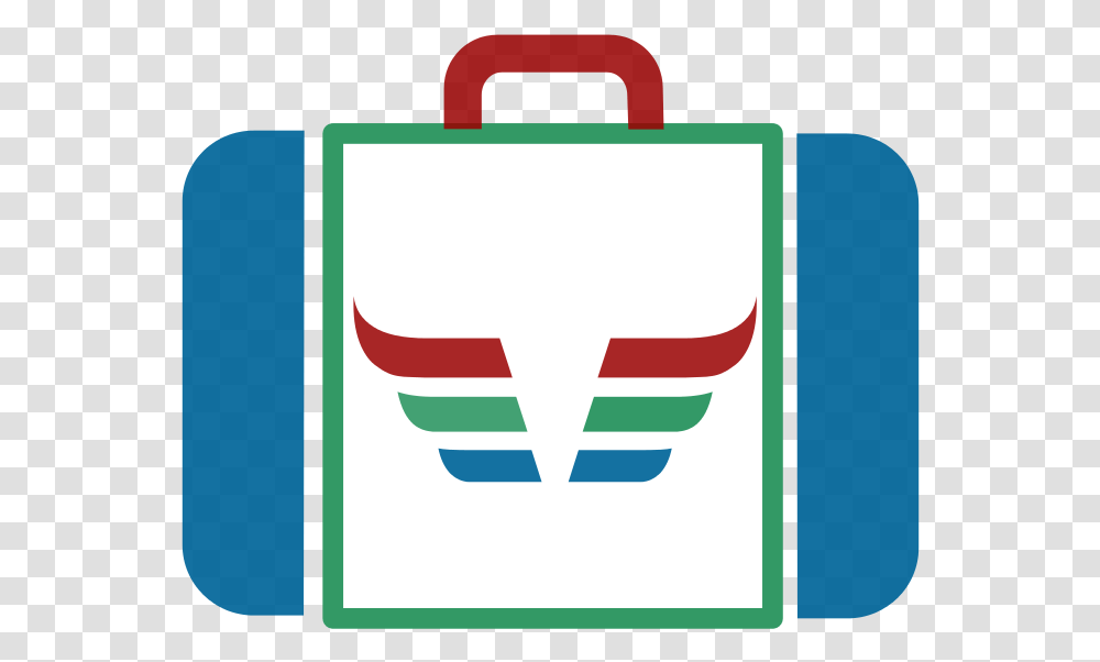 Suitcase Icon Blue Green Red Dynamic V171 Briefcase, Logo, Trademark, Bag Transparent Png