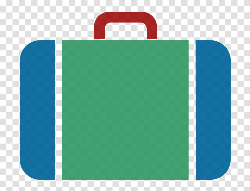 Suitcase Icon Blue Green Red, Luggage, First Aid, Bag Transparent Png