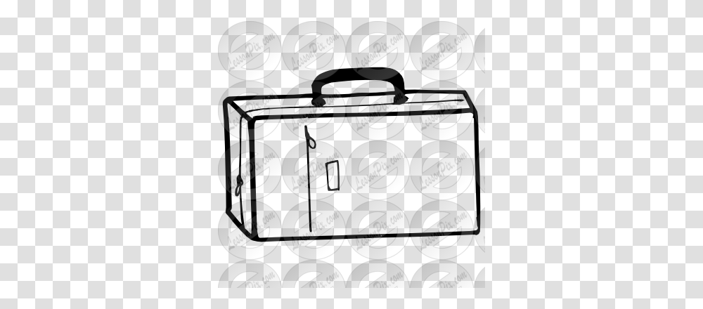 Suitcase Outline For Classroom Therapy Use, Label, Outdoors, Alphabet Transparent Png