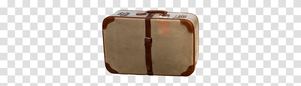 Suitcase White Canvas Luggage With No Background Transparent Png