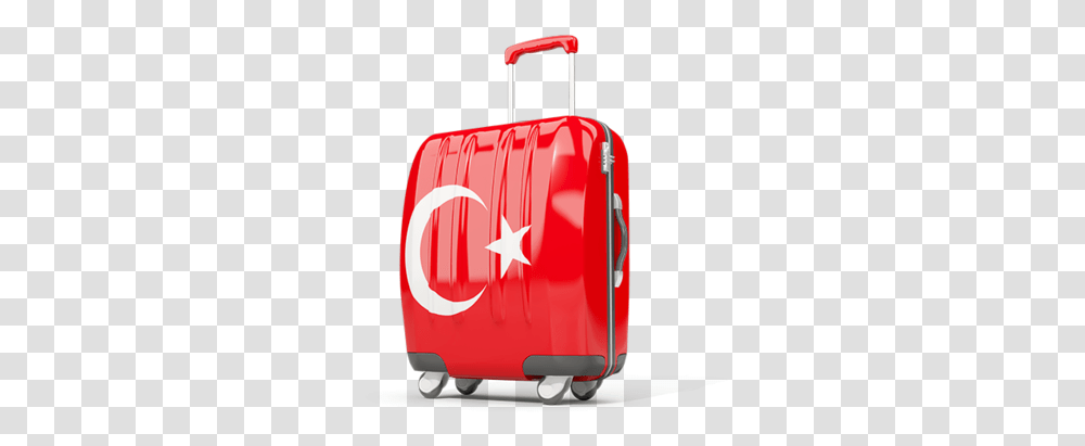 Suitcase With Flag Suitcase And Flag Icon, Luggage, First Aid Transparent Png