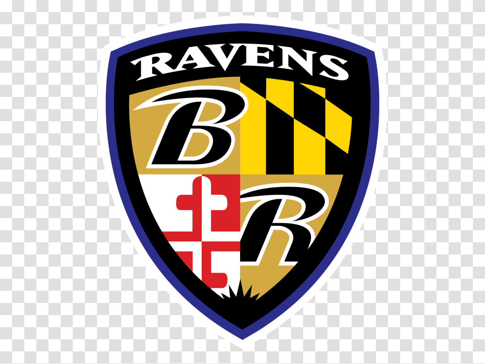 Suite Gameday Guide Baltimore Ravens Shield Logo, Trademark, Badge Transparent Png