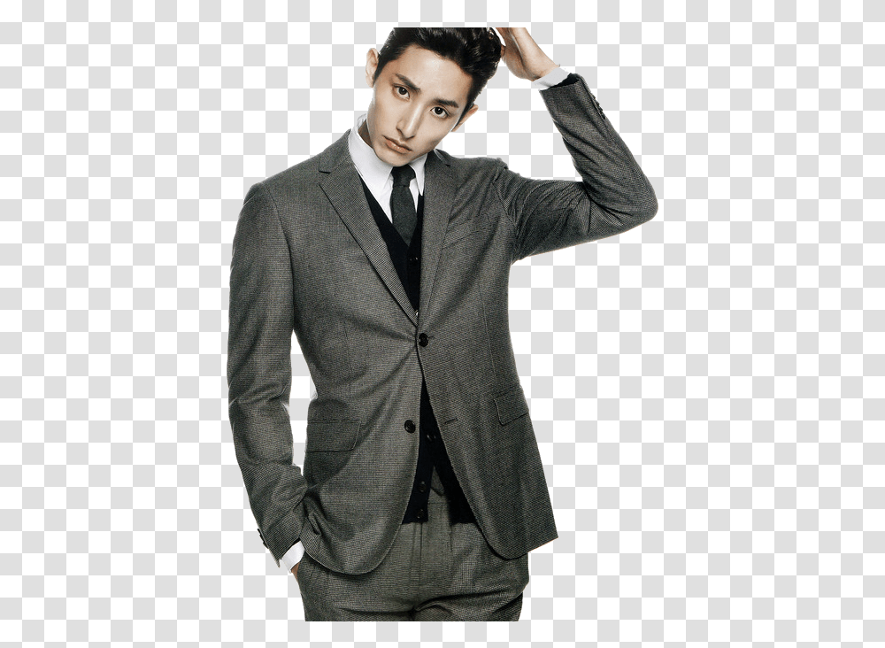 Suits Korean Korean Men Asian Men Korean Actors Lee Soo Hyuk, Overcoat, Tie, Accessories Transparent Png