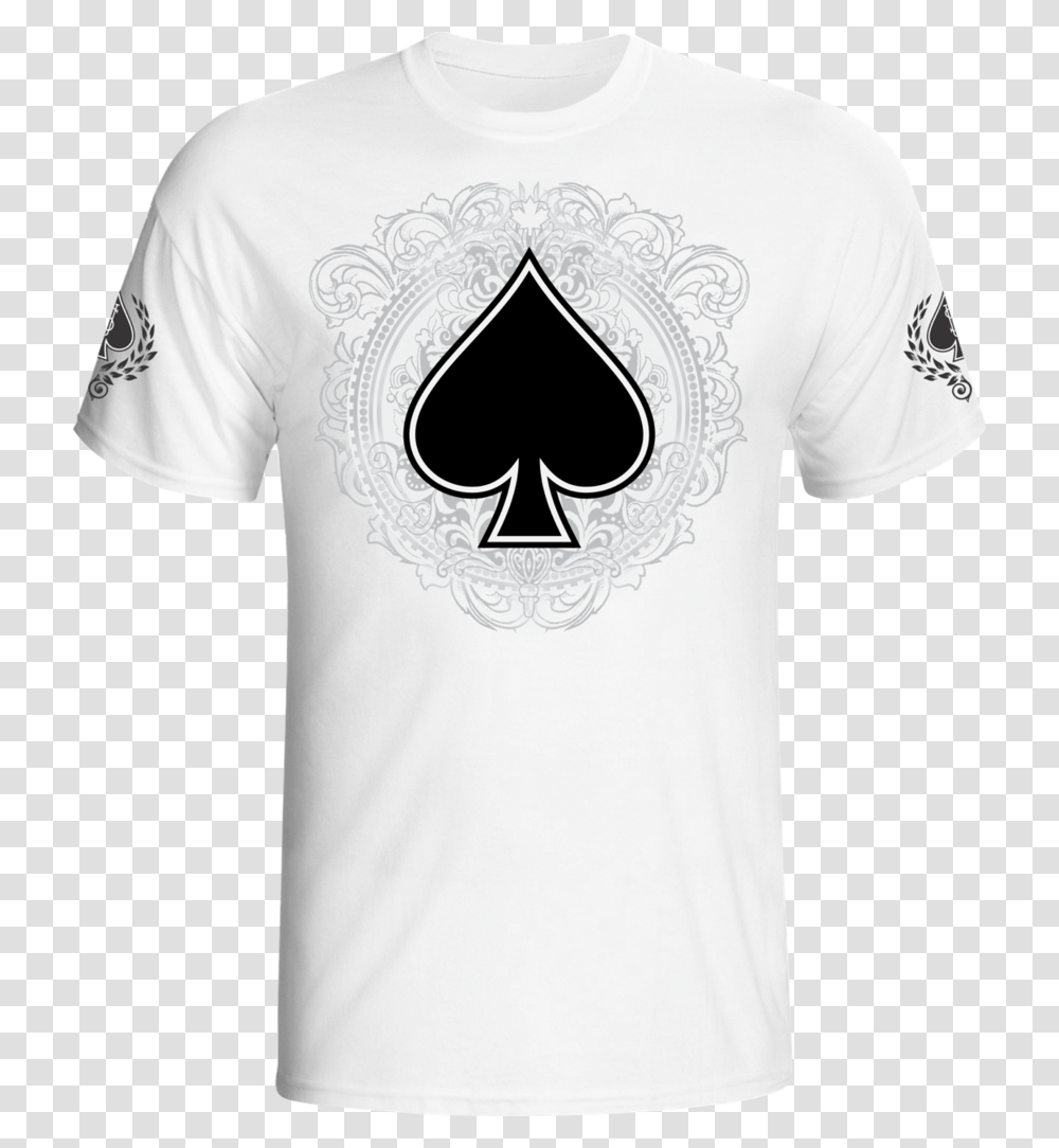 Suitsu T Shirt Spade Whiteblack Crescent, Apparel, Sleeve, T-Shirt Transparent Png
