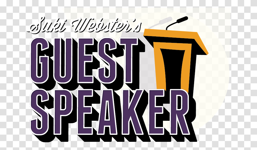 Suki Webster S Guest Speaker Special Guest Speaker, Label, Word, Alphabet Transparent Png