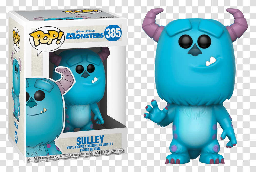Sulley Pop Vinyl Figure Funko Sulley Flocked Amazon, Toy, Poster, Advertisement, Outdoors Transparent Png